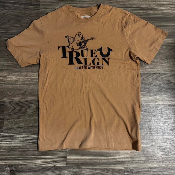 Tan/brown True Religion t-shirt - Picture 1 of 2